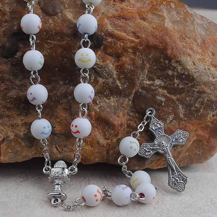 ,plastic beads rosary